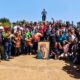 Acto en la plaza Bolívar de Los Puertos de Altagracia por la siembra de Hugo Chávez.